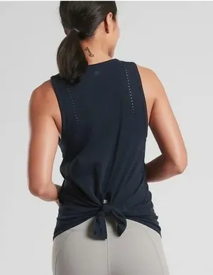 Athleta Foothill Tank top split back Black medium thumbnail 13