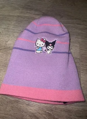 Kuromi x Sanrio - Hello Kitty & Kuromi beanie adult O/S thumbnail 1
