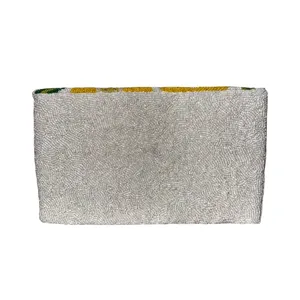 ANTIK KRAFT Beaded Lemon Crossbody Purse Handmade‎ Chain Strap thumbnail 3