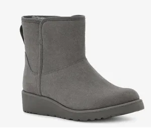UGG Ankle Shearling Kristin Snow Boots Booties Gray 8.5 thumbnail 1