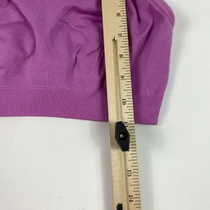 Fabletics Sports Bra Womens Small Purple Crisscross Back Seamless Yoga‎ Running thumbnail 3