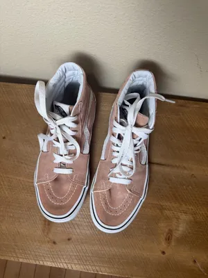 VANS Sk8-Hi Mahogany Rose High Top Skate Shoes Sneakers Pink Size 7.5 thumbnail 4