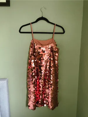 A New Day Sequin Dress Mini Dress Size XS/S Pink thumbnail 6