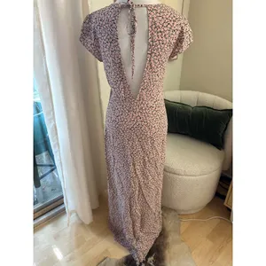 For Love & Lemons Hailey Pink Floral Print Maxi Dress Size‎ Small Slits thumbnail 4