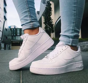 Nike Air Force 1 Low Triple White Sneakers Women’s Size 7 Classic Casual Shoes thumbnail 1