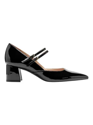 NWT Bandolino Block Heel Mary Jane Pumps with Double Straps BNSMITH3 Black 7M thumbnail 7