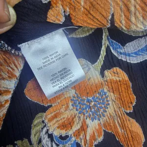 Patrons of Peace 39G Womens Black‎ Floral Rayon Button Front Ruffle Maxi Dress S thumbnail 5