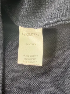 Chadwicks 100% Cotton Navy Blazer-Style Knit Cardigan thumbnail 5