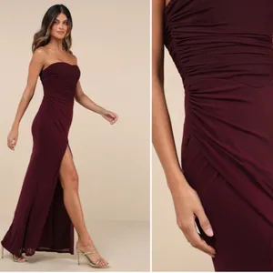 LULUS Prom Wedding Formal Bustier Modern Chic Sexy Classic Maxi Dress thumbnail 3