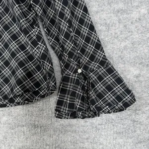 Lauren Ralph Lauren Size-1X Women's Shirt Long Sleeve Collared Top Black Plaid thumbnail 8