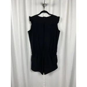 Albion Fit Black Ruffle Sleeve Active Lounge Romper Sz.M thumbnail 10