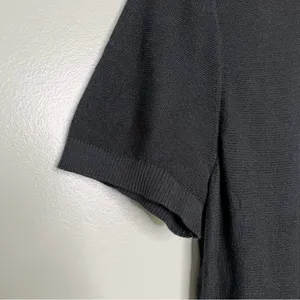 NWT Abercrombie & Fitch Women’s Sheer Knit‎ Scoop Neck Top in Black Size Large thumbnail 4