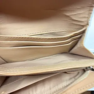 Coach Signature C Trifold Beige Canvas Wallet thumbnail 7