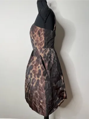 Banana Republic Leopard Print Halter Dress 0 Mob Wife Indie Sleaze Fit Flare thumbnail 4
