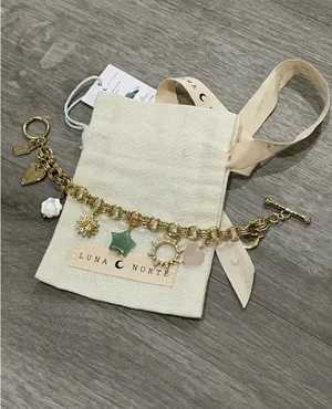Luna Norte Gold Charm Bracelet thumbnail 2