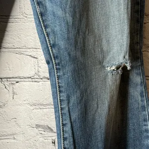 American Eagle 77 high rise flared leg jeans size 12 thumbnail 5