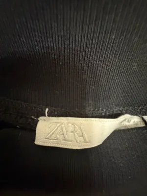 ZARA Black Long Sleeve Top thumbnail 4