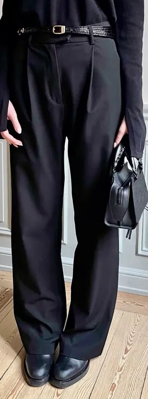 Djerf Avenue Favorite Pants Quiet Luxury Relaxed‎ Wide Leg Trouser XS thumbnail 1