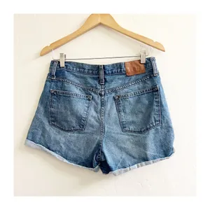 J.CREW Denim Shorts Womens Size 28 Blue Denim Cuffed Medium Wash Pocket Preppy thumbnail 2