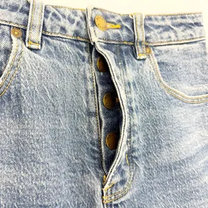 Rolla’s Original Short High Rise Cut Off Medium Juliet Wash Blue Denim Shorts thumbnail 12