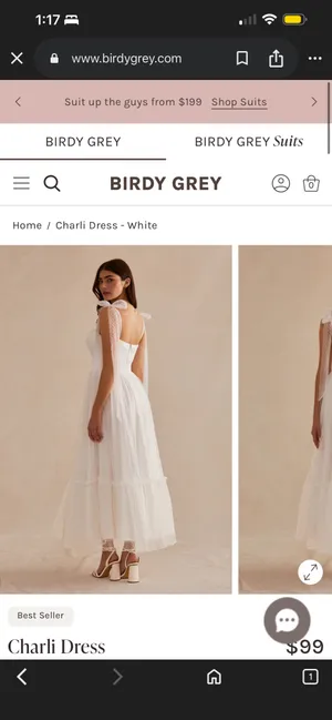 Birdy Grey White Dress thumbnail 2