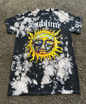 Sublime Black Bleach Tee Size Small thumbnail 1