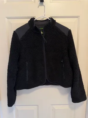 Outdoor Voices Candy Fleece Jacket Black Size Small thumbnail 3