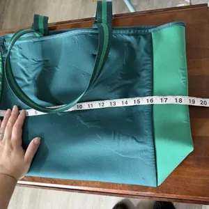 SummerSalt Two Tone Green Neoprene Beach Tote Bag Double Handle Yoga Gym Workout thumbnail 7