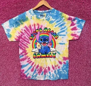 Stitch Ohana Means Family Lilo & Stitch Disney Tie Dye L thumbnail 1