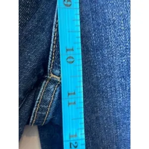 Uniqlo Wide Leg Crop Jeans Raw Hem High Rise thumbnail 7