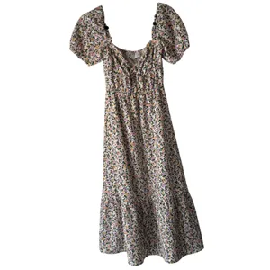 ASOS Floral Puff Sleeve Square Neck Midi Dress‎ Size XS Milkmaid Cottage Midi thumbnail 2