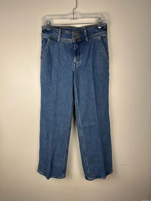 J.‎ Crew Slim Wide Leg Stacked Buttons High Rise Women’s Sz 26 thumbnail 2