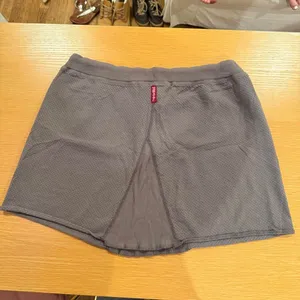 vintage y2k Hard Tail Forever grey/brown mini skirt size medium 100% cotton thumbnail 2