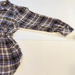 Torrid Soft Flannel Tie Back Button Up Tunic‎ Purple Plaid Size 1X thumbnail 10