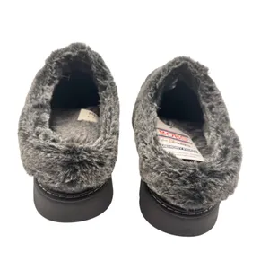 Skechers 10 Cozy Knit Memory Foam Platform Slipper Clogs With Faux Fur Trim thumbnail 6