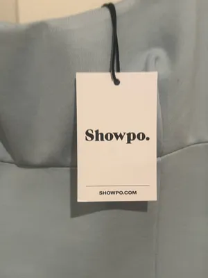 Showpo Pale Blue Scoop Neck Midi Dress with Front Slit thumbnail 6