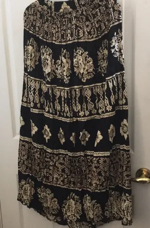 FINAL MARKDOWN Ladies hot stuff boho style skirt medium Black thumbnail 1