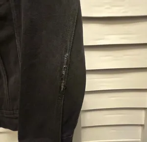 Old Navy Jacket Women’s Small Petite Black Cozy Y2K Trucker Sherpa Lined Denim thumbnail 4