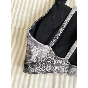 Lululemon Free To Be Serene Bra Size 8 Serigraph Starlight Black Multi thumbnail 7