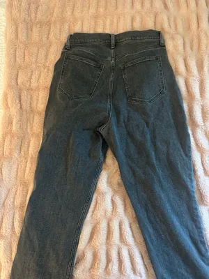 Abercrombie The Slim Straight Ultra High-Rise Jeans Curve Love thumbnail 5