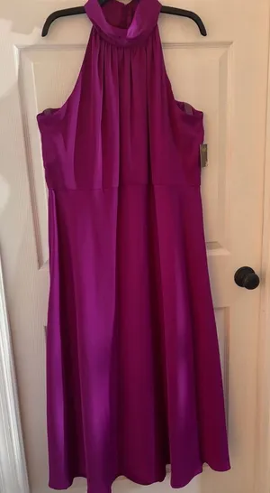 Taylor Sleeveless Halter Maxi Dress 20W thumbnail 1