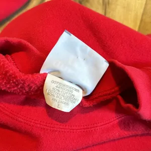 Lee Vintage 90s Happy Holidays Ugly Christmas Holiday Red Sweater Womens Large thumbnail 8