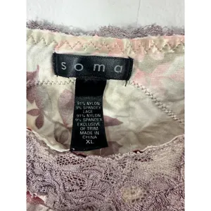Soma Babydoll Cami Top XL Floral Lace‎ Fairy Grunge Y2K Indie Sleaze Coquette thumbnail 3