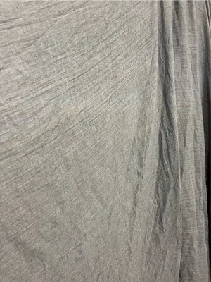 Flowing Gray Maxi Skirt with Elastic Waist thumbnail 3