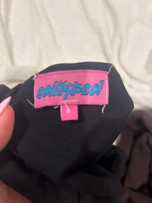 Black Edikted Crop Top thumbnail 5