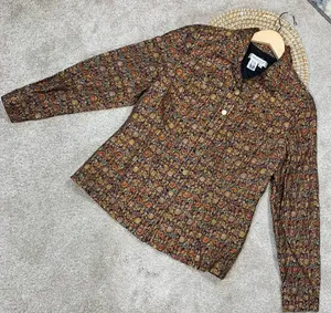 Coldwater Creek Tapestry Multicolor Brocade Jacquard Button Front Top Jacket M thumbnail 2