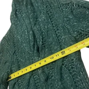 Anthropologie Sleeping‎ on Snow Green Knit Wool Blend Zipup Jacket Cabin Cozy S thumbnail 12