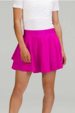 Lululemon Court Rival Perforated HR Skirt Long Size 4‎ Purple Highlight thumbnail 1