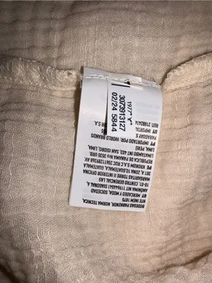 American Eagle Outfitters Cream Long-Sleeve Button-Down Shirt thumbnail 9