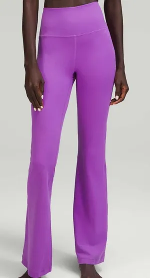 Lululemon Groove Super High Rise Flared Pant Size 6 Purple Yoga Pilates Lounge thumbnail 1